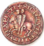 סמל האבירים הטמפלרים, שכמובן לא עזר להם לטעון שאין להם ולהומוסקסואליות דבר