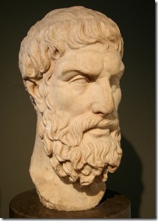 דיוקנו של אפיקורוס, מהמאה השלישית או שנייה לפנה"ס