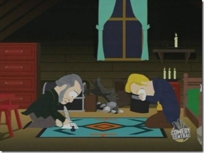 סאות-פארק ממחיזים את מלאכת התרגום וההכתבה של סמית