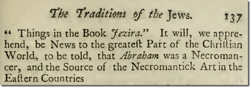 מתוך הספר "מסורות היהודים" (1742, במקור בגרמנית, 1700)
