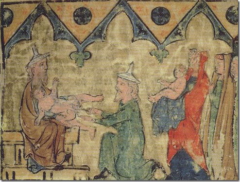 מילת יצחק, כתב יד גרמני של התורה, סביב 1300 לספירה, 